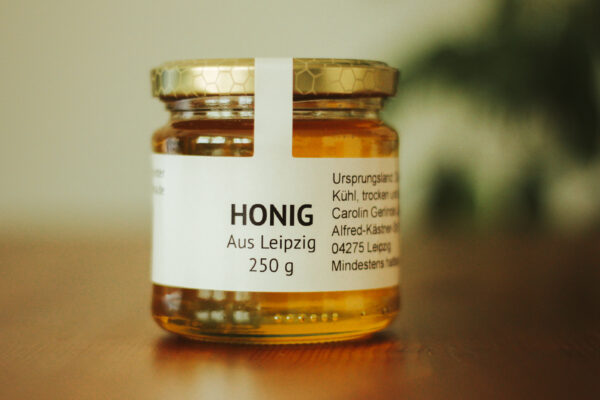 Honigglas 250 g von vorne